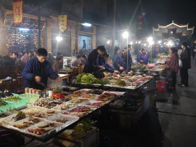 Food stalls in Fenghuang