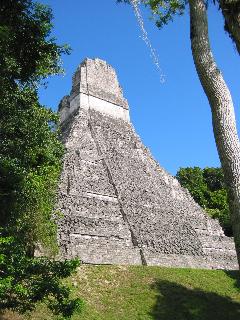 Acropolis temple in Tikal, Guatemala