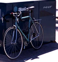 Indigo bike rack