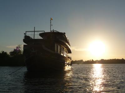 Our boat on the Mekong